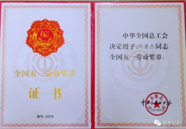 惠豐鉆石劉勇杰榮獲“全國五一勞動獎?wù)隆?></a></div>								</div>							<p class=